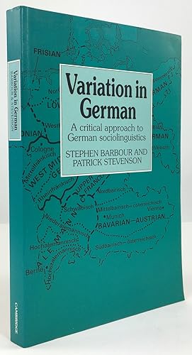 Image du vendeur pour Variation in German. A critical approach to German sociolinguistics. mis en vente par Antiquariat Heiner Henke