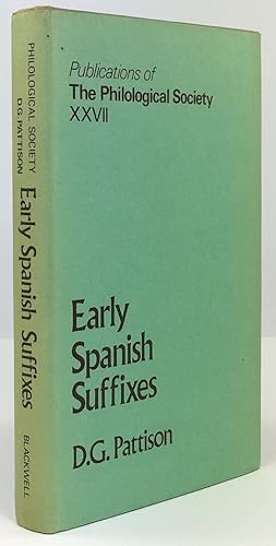 Imagen del vendedor de Early Spanish Suffixes. A funcional study of the principal nominal suffixes of Spanish up to 1300. a la venta por Antiquariat Heiner Henke