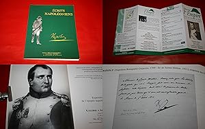 CATALOGUE - ÉCRITS NAPOLÉONIENS - Galerie "Arts et Autographes" - 2002.