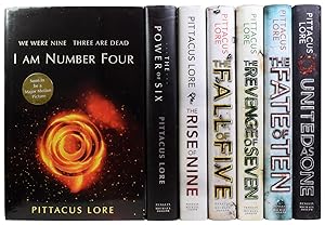 Seller image for Lorien Legacies. I Am Number Four; The Power of Six; The Rise of Nine; The Fall of Five; The Revenge of Seven; The Fate of Ten; United As One for sale by Adrian Harrington Ltd, PBFA, ABA, ILAB