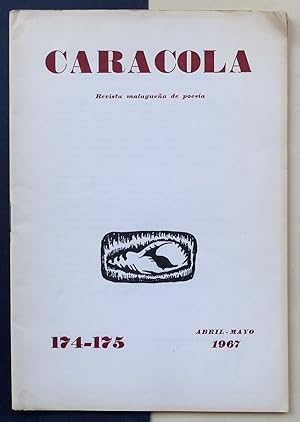 Imagen del vendedor de Caracola. Revista malaguea de poesa. n174-175, ao XV, abril-mayo 1967. a la venta por Il Tuffatore