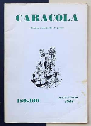 Imagen del vendedor de Caracola. Revista malaguea de poesa. n189-190, ao XVI, julio-agosto 1968. a la venta por Il Tuffatore