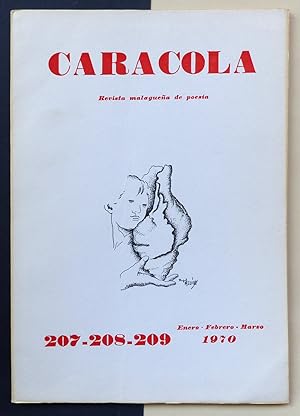 Imagen del vendedor de Caracola. Revista malaguea de poesa. n207-208-209, ao XVIII, enero-febrero-marzo. 1970. a la venta por Il Tuffatore