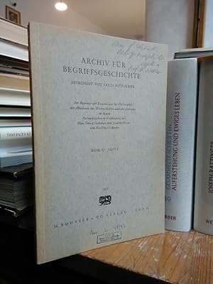 Bild des Verkufers fr Archiv fr Begriffsgeschichte. Band XI, Heft 2. zum Verkauf von Antiquariat Thomas Nonnenmacher