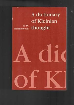 Immagine del venditore per A Dictionary of Kleinian Thought venduto da Berry Books