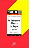 Bild des Verkufers fr Profil D'une Oeuvre : La Cantatrice Chauve (1950), La Leon (1951), Ionesco : Rsum, Personnages, T zum Verkauf von RECYCLIVRE
