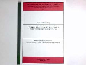 Bild des Verkufers fr Fnfzig romanische Klassiker in deutscher bersetzung. Bibliogr. Erg.: Stefanie Adomeit . / Abhandlungen zur Sprache und Literatur ; 107 zum Verkauf von Antiquariat Buchhandel Daniel Viertel