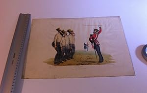 satirical Drilling coloured lithograph f. mercer pub Smyth London 1828