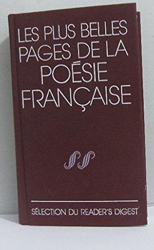 Image du vendeur pour Les plus belles pages de la posie franaise mis en vente par JLG_livres anciens et modernes