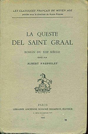 Bild des Verkufers fr La Quest Del Saint Graal zum Verkauf von JLG_livres anciens et modernes