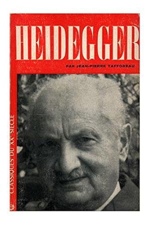 Imagen del vendedor de Heidegger / Tafforeau, Jean-Pierre / Rf32601 a la venta por JLG_livres anciens et modernes