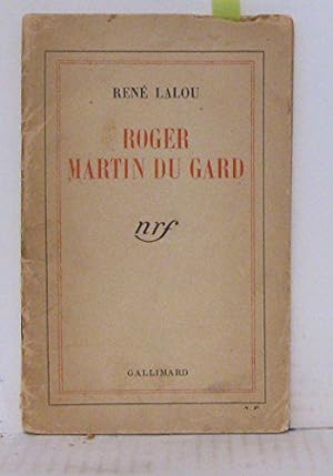 Bild des Verkufers fr Roger martin du gard zum Verkauf von JLG_livres anciens et modernes