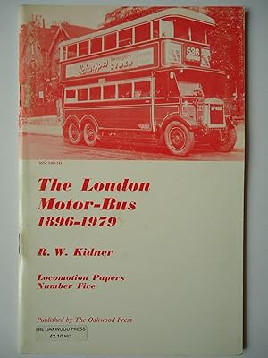 Imagen del vendedor de THE LONDON MOTOR BUS 1896-1979 a la venta por GfB, the Colchester Bookshop