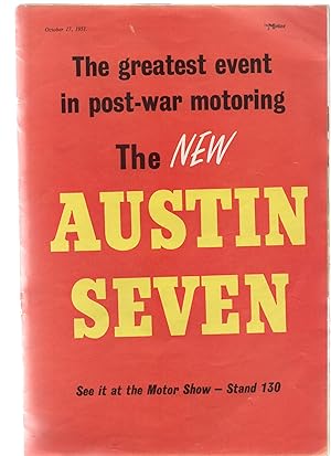 The New Austin Seven. Stand 130 Motor Show 1951