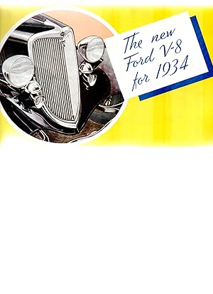 'The New Ford V-8 for 1934'. An original publication.