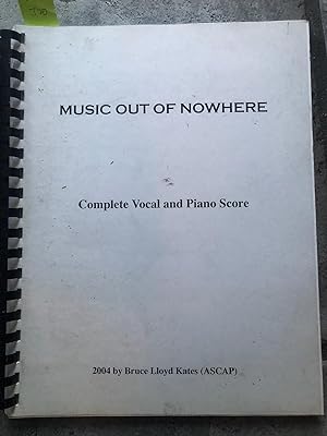 Music Out Of Nowhere" complete vocal and piano
