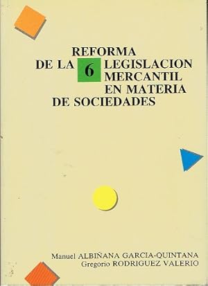 Imagen del vendedor de REFORMA DE LA LEGISLACIN MERCANTIL EN MATERIA DE SOCIEDADES a la venta por LIBRERA LAS HOJAS