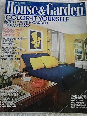 Seller image for House & Garden [Magazine]: Incorporating Living For Young Homemakers; Vol. 140, No. 3; September, 1971 [Periodical] for sale by The Librarian's Books