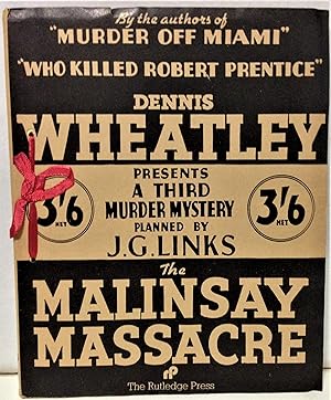 Immagine del venditore per The Malinsay Massacre a murder mystery planned by J.G. Links venduto da Philosopher's Stone Books