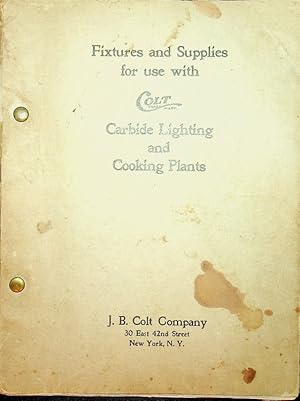 [ Lighting ] COLT Carbide Gas Generators Pit Model "S" [ title page ] | Fixtures and Supplies for...