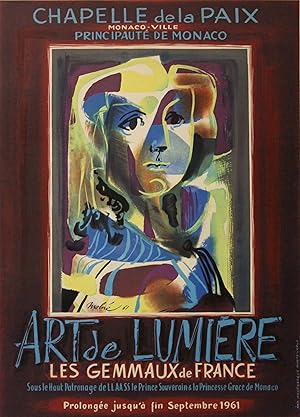 "Molné 1961 : EXPOSITION ART de LUMIERE - Les GEMMAUX de FRANCE" Exposition à la CHAPELLE de la P...