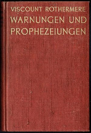 Warnungen und Prophezeiungen. Aus dem Englischen übersetzt von Fritz Fiedler.