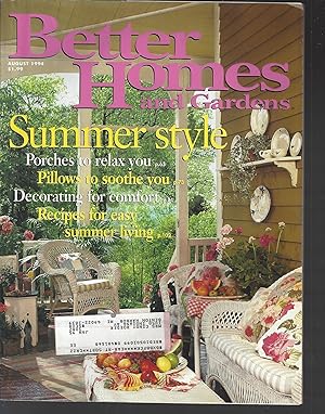 Seller image for Better Homes and Gardens Magazine August 1994 for sale by Vada's Book Store