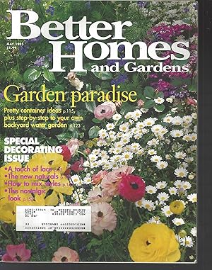 Seller image for Better Homes and Gardens Magazine May 1995 for sale by Vada's Book Store