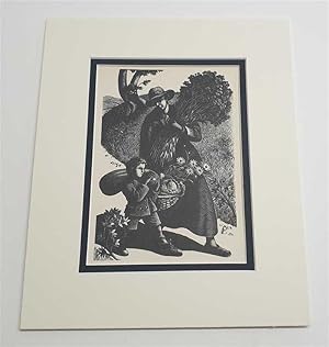 Going to the Autumn Harvest Festival 1937 Lithograph Print