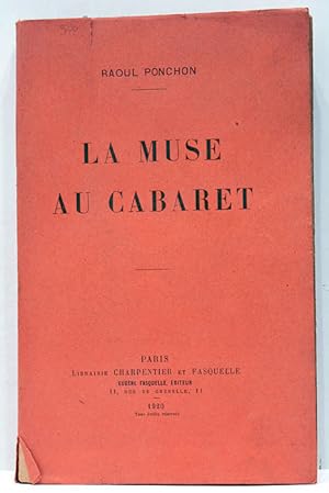 Imagen del vendedor de La muse au cabaret. a la venta por ltimo Captulo S.L.