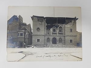 Photograph of the Albert Pike Memorial Temple After the San Francisco Earthquake