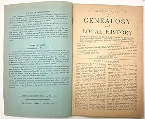 Genealogy and Local History: catalogue #400