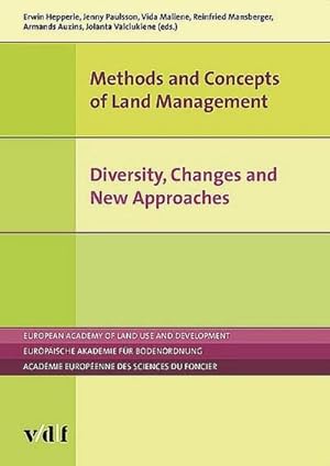 Seller image for Methods and Concepts of Land Management : Diversity, Changes and New Approaches for sale by AHA-BUCH GmbH