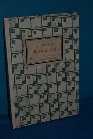 Bild des Verkufers fr Tiergeschichten (Insel-Bcherei Nr. 425) zum Verkauf von Antiquarische Fundgrube e.U.