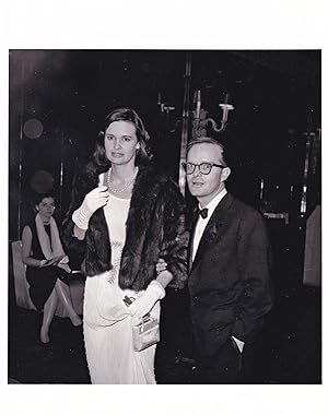 Truman Capote and Gloria Vanderbilt at the 54th Street Theatre, February 16, 1960