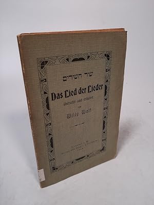 Image du vendeur pour Das Lied der Lieder bersetzt und erlutert. mis en vente par Antiquariat Bookfarm