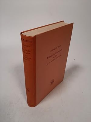 Seller image for Hebrische Grammatik fr den akademischen Unterricht. for sale by Antiquariat Bookfarm