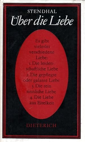 Seller image for ber die Liebe for sale by Antiquariat Jterbook, Inh. H. Schulze