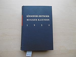 Immagine del venditore per Krschners Deutscher Musiker-Kalender 1954. Zweite Ausgabe des Deutschen Musiker-Lexikons. venduto da SinneWerk gGmbH