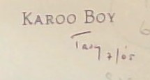 Seller image for Karoo Boy - Fiction Africa (Signed by the author Troy Blacklaws) for sale by Chapter 1