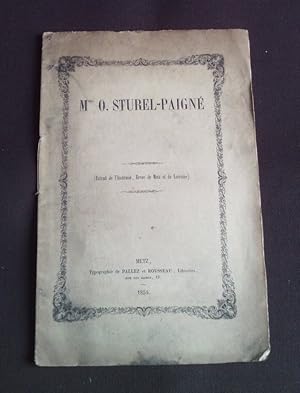 Immagine del venditore per Mme O. Sturel-Paign venduto da Librairie Ancienne Zalc