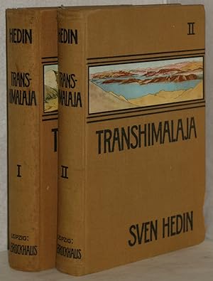 Transhimalaja. Entdeckungen und Abenteuer in Tibet. Erster und zweiter Band. (2 Bände). M. 397 Ab...