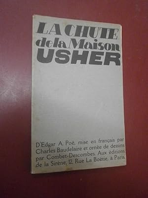 La chute de la Maison Usher - Dessins de Combet-Descombes (Tiré à 635 exemplaires, 1 des 600 sur ...