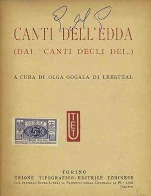 Immagine del venditore per Canti dell'Edda (dai canti degli dei) venduto da librisaggi