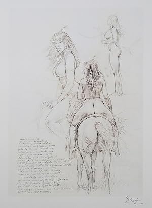 Serpieri Sketchbook Page 3 - Limited Edition Print (Signed)