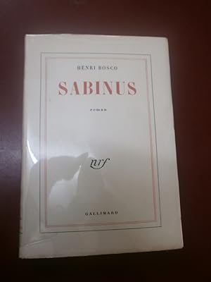 Sabinus -Edition originale 1 des 150 numérotés sur pur fil.