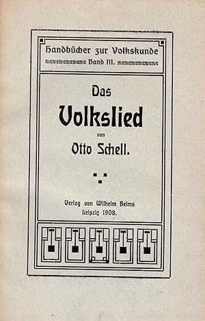 Imagen del vendedor de Das Volkslied a la venta por Antiquariat Kastanienhof