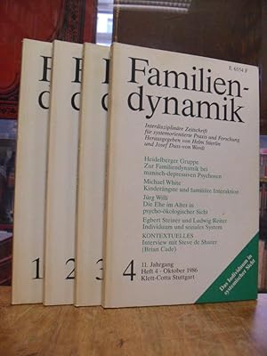 Seller image for Familiendynamik - Interdisziplinre Zeitschrift fr systemorientierte Praxis und Forschung, 11. Jahrgang, 1986, 4 Hefte (= alles), for sale by Antiquariat Orban & Streu GbR