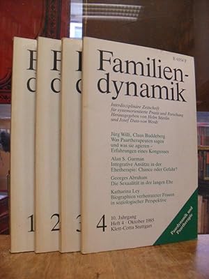 Seller image for Familiendynamik - Interdisziplinre Zeitschrift fr systemorientierte Praxis und Forschung, 10. Jahrgang, 1985, 4 Hefte (= alles), for sale by Antiquariat Orban & Streu GbR