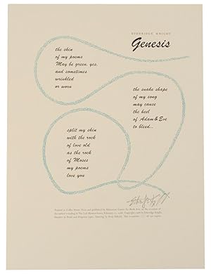 Genesis (Signed Broadside)